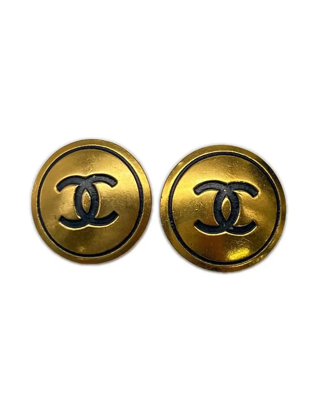 Chanel Cc Logo Round Circle Earrings #299467C61B